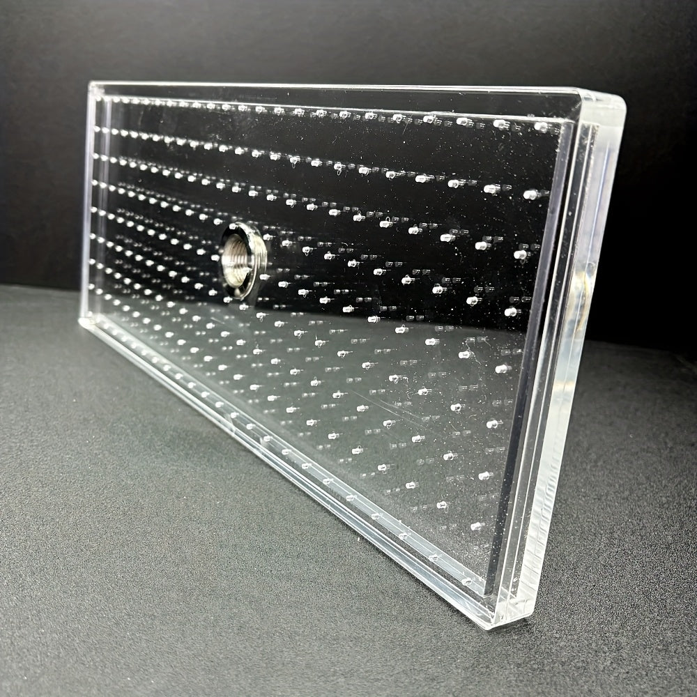 Cabezal de Ducha Acrílico Transparente Mejorado de 15 Pulgadas - Ducha de Lluvia Rectangular, Diseño de Alta Eficiencia para Ahorrar Agua, Instalación Versátil en Pared y Techo, Ideal para Baños Modernos, Accesorios de Ducha