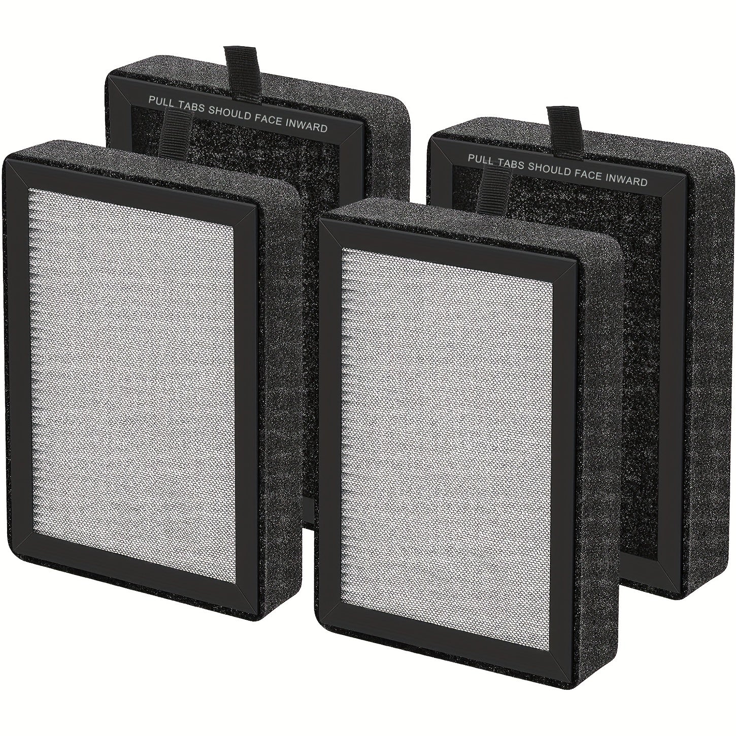 2 Pieza Set Ajuste Para LEVOIT LV-H128 Filtro De Purificador De Aire De Reemplazo, 3-en-1 Pre-Filtro, Captura Polvo Humo Polen, Filtro De Carbón Activado, Sistema De Filtración De 3 Etapas, LV-H128-RF Ajuste Para PUURVSAS (HM669A) / ROVACS (RV60)