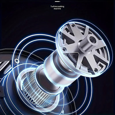 1pc Máquina de lavado portátil mini turbo, pequeña máquina de limpieza, alimentada por USB, lavadora de ropa ligera para calcetines, residencias universitarias y viajes