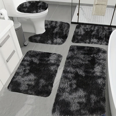 Juego de 5 tapetes de baño antideslizantes de colores surtidos, decoración para baño y área de ducha, seguridad al bañarse