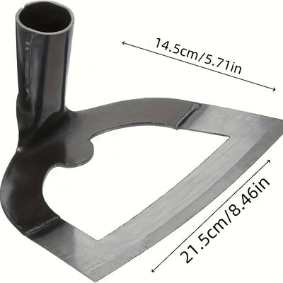 Cuchara de acero de manganeso de alta resistencia - Diseño grande y grueso en forma de corazón para una penetración eficiente del suelo, duradera para el jardinería al aire libre y el cuidado de la hierba, uso agrícola sin mango, forma única de corazón |