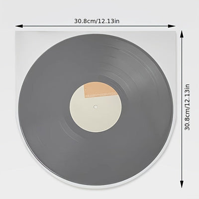 [50/100pcs Fundas Protectoras de Vinilo] 50/100pcs Material PP en forma de U Fundas de Vinilo, Cubiertas de Vinilo LP Claras, Cubiertas de Disco Interiores Resistentes a los Rasguños para Discos de 17,78cm, 25,4cm, 30,48cm, para Colecciones de 45 RPM