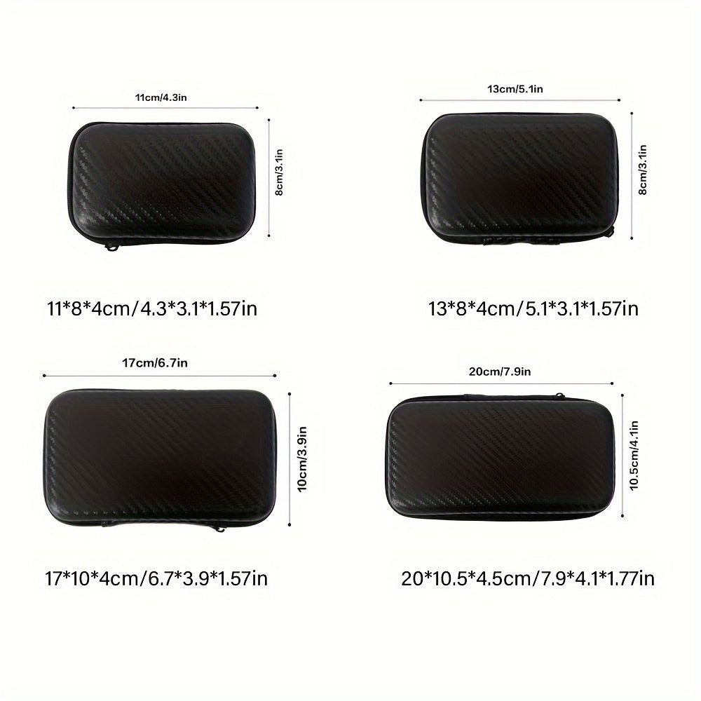 1Pc Bolsa de Almacenamiento EVA, Bolsa de Almacenamiento Portátil, Bolsa de Almacenamiento de Carcasa Dura, Bolsa para Auriculares, Bolsa para Cables, Suministros de Viaje al Aire Libre, Organización y Almacenamiento en el Hogar, Contenedores de Almacena