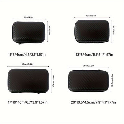 1Pc Bolsa de Almacenamiento EVA, Bolsa de Almacenamiento Portátil, Bolsa de Almacenamiento de Carcasa Dura, Bolsa para Auriculares, Bolsa para Cables, Suministros de Viaje al Aire Libre, Organización y Almacenamiento en el Hogar, Contenedores de Almacena