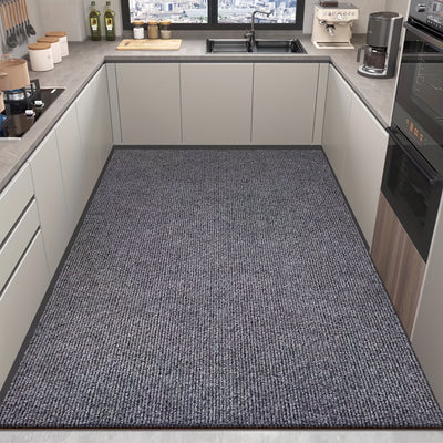 Alfombra para cocina de entrada interior/exterior rayada, antideslizante, reductora de ruido, grosor de 6mm, 1200g/metro cuadrado, cortable y apta para diversos escenarios como entradas, cocinas, salones y balcones