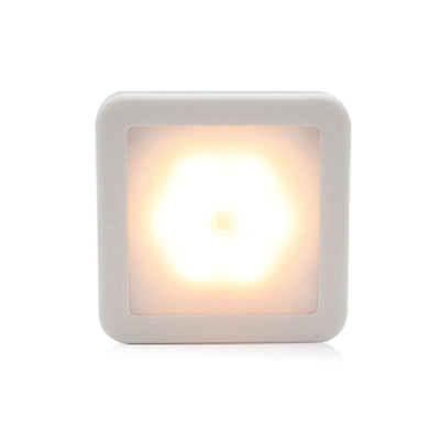 Lámpara nocturna moderna a cuadros AliXLED con sensor de movimiento, luz cálida/blanca, acabado pulido independiente, temática espacial para decoración de dormitorio y pasillo, control remoto, no requiere baterías, luces LED para sala de estar