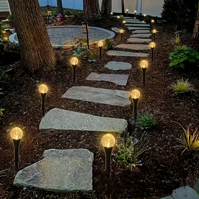 Luces Solares para Exteriores de Césped - Luces de Cadena con Bolas Multicolores y Burbujas con 8 Modos de Iluminación, Plástico Duradero, Calidad Alta IP44, Luces Solares para Jardín en Calles Comerciales, Bares, Cafeterías, Carreteras y Decoración de M
