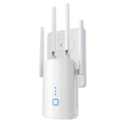 Amplificador de señal inalámbrica WiFi versátil - Cubre 9860 pies cuadrados, 60 dispositivos, incluye puerto Ethernet, configuración rápida, amplificador de señal inalámbrica para uso empresarial y doméstico, repetidor de extensión de WiFi