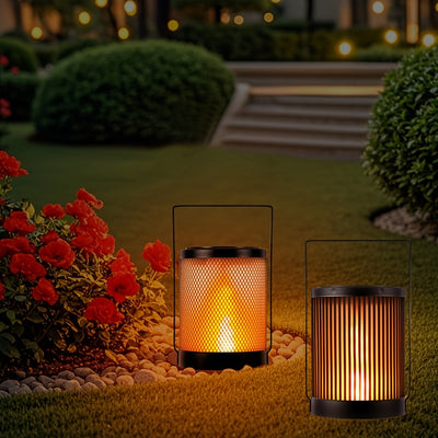 1 lámpara solar para exteriores, gran luz solar colgante para jardines, luces LED solares de metal, adecuadas para jardines, patios, balcones, pasillos, césped, regalos para familiares, amigos, Navidad, Halloween, Acción de Gracias