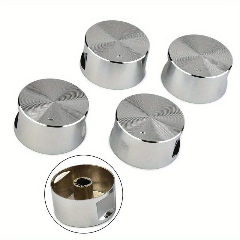 5 piezas de interruptor rotativo S, mango de estufa de gas, botón circular, estufa de cocina de aleación de zinc, horno, estufa eléctrica, interruptor rotativo, accesorios de cocina, adecuado para estufas de cocina; horno y estufa eléctrica.