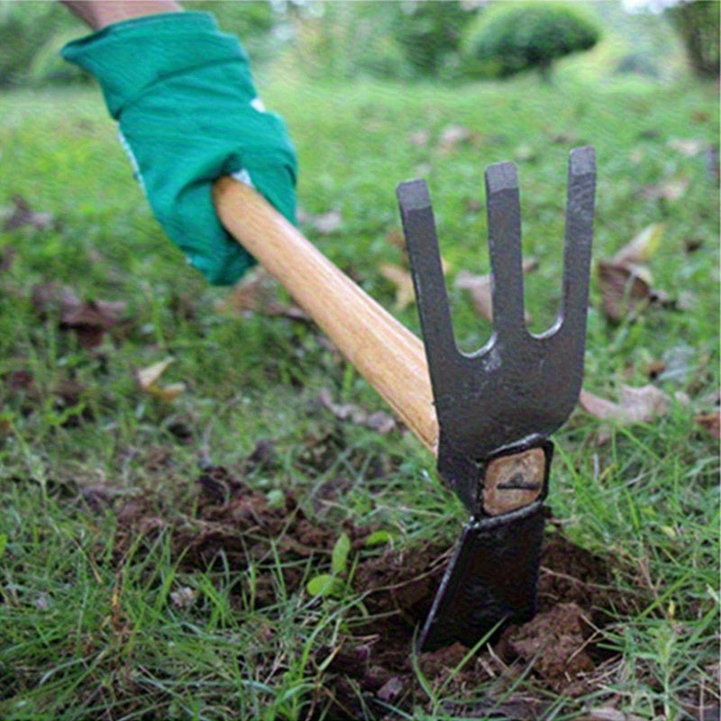 Juego de Herramientas de Jardín - Azada Metálica Duradera de Doble Cara para la Siembra de Flores y Verduras, Ideal para Jardinería Doméstica y Proyectos de Arte