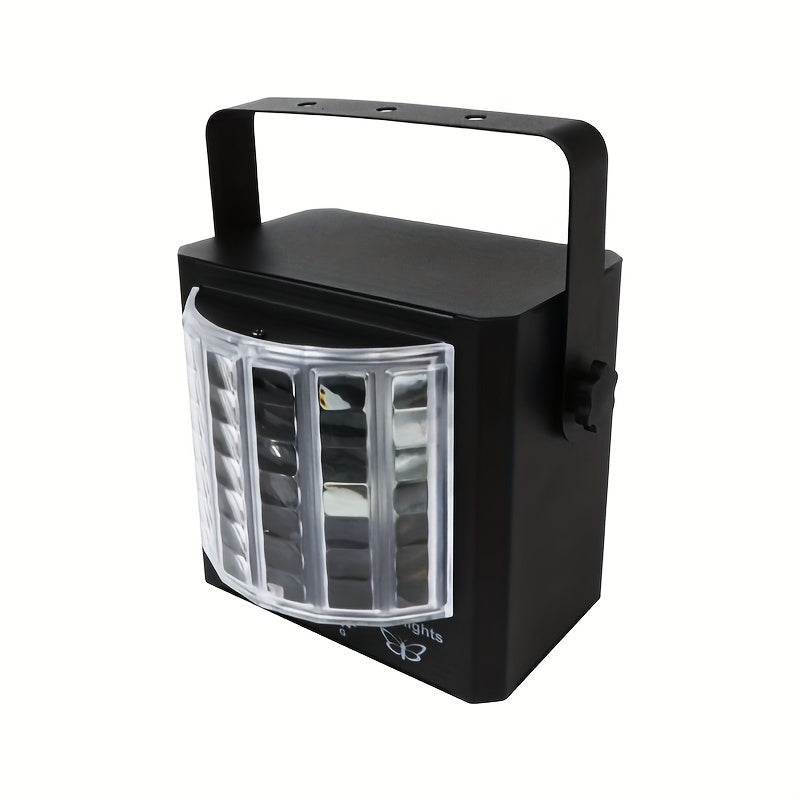 Mini Luz Láser de Fiesta con Alimentación USB YSH | Efectos LED y Láser Multicolor con Control Remoto | Cuerpo Portátil de Hierro | Activado por Voz, Batería No Recargable | Ideal para KTV, DJ, Cumpleaños, Bodas, Halloween, Acción de Gracias, Navidad y F