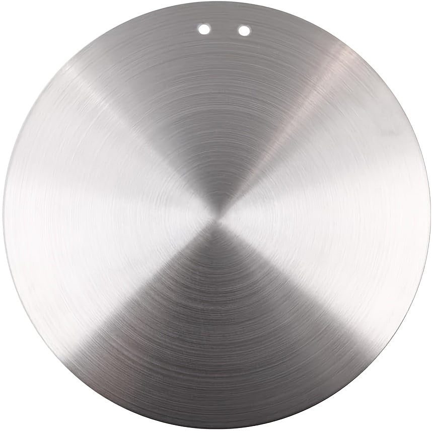 Plato difusor de calor para cocina por inducción - 9,4" (24cm) de diámetro, convertidor de cocina de metal redondo con mango desmontable para hornillas, duradero y fácil de limpiar, mejora la distribución del calor para una cocción uniforme, accesorio pa