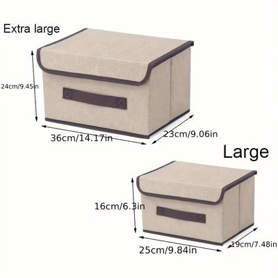 Caja de Almacenamiento Plegable de Gran Capacidad - A Prueba de Polvo, Organizador Multifuncional para Ropa y Mantas, Perfecto para el Dormitorio y Esenciales del Hogar, Organizador de Escritorio y Cajón para Almacenamiento en Casa