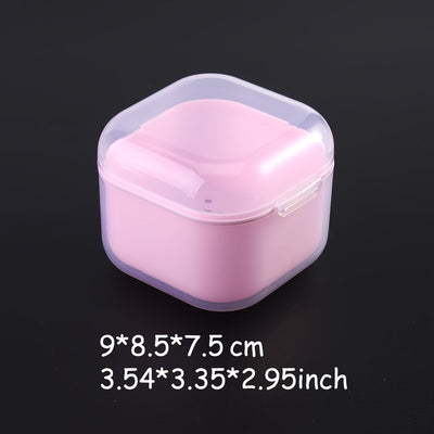 1pc Caja Esterilizadora de Cabezal de Pulido de Uñas Multicolor con Filtro - Estuche de Plástico Duradero e Inodoro para una Limpieza y Desinfección Eficiente de Herramientas de Uñas, Ideal para Salones