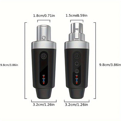 Sistema de micrófono inalámbrico NXTG M-O4, convertidor omnidireccional de tipo C USB, material PVC, control de volumen, para karaoke y canto, no requiere batería