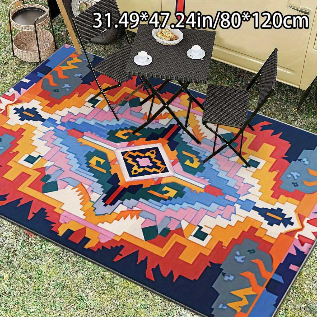 Decoración del hogar con terciopelo dorado + 800 gramos por metro cuadrado + fondo de plástico con puntos + patrón de plástico con puntos en el fondo, alfombra versátil y artística con patrón de onda de color, adecuada para alfombras de sala de estar, co