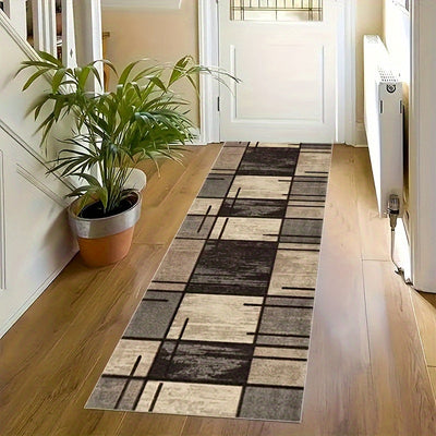 1pieza Alfombra de lujo de piel sintética Shag, antideslizante, lavable a máquina, multifuncional, hecha de poliéster, para pasillo, dormitorio, cocina, baño