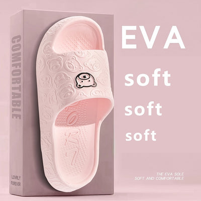 Pantuflas nuevas para mujer, suaves, sandalias de verano para baño y ducha, antideslizantes, suela blanda EVA, unisex