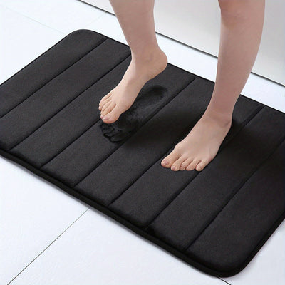 1 Pieza, Alfombra De Espuma Viscoelástica Para Baño, Antideslizante, Gruesa Y Suave, Absorbe El Agua Y Es De Secado Rápido, Lavable A Máquina, Para La Ducha, Alfombra De Entrada De Dormitorio, De Sala De Estar, Decoración De Habitaciones, Accesorios De B