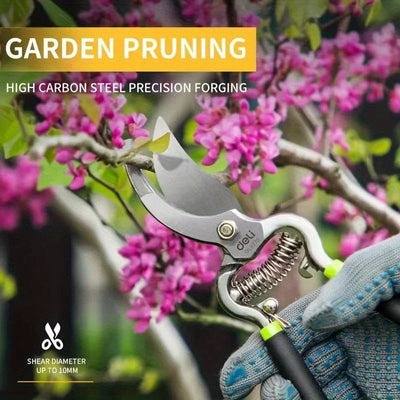 Tijeras de podar profesionales de 20,32 cm, tijeras de jardín de acero al carbono, diseño contemporáneo, no requieren energía, tijeras multifuncionales para ramas de árboles para jardinería doméstica.