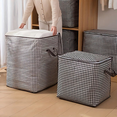 140/180L Bolsa de Almacenamiento con Cremallera de Gran Capacidad para Ropa, Mantas y Viajes - Organizador de Mudanzas, 1 Unidad