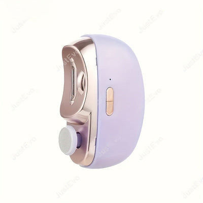 Amoladora de Uñas Eléctrica con Función 2 en 1: Presiona y Mantén por 3 Segundos para Activar, Velocidades Ajustables (2 Niveles), Herramienta Portátil Automática con Almacenamiento Integrado y Protector de Seguridad – Esencial para el Hogar y Viajes