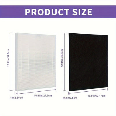 Filtros de Repuesto para Purificador de Aire TOPWELL C545 - 2 Verdaderos HEPA & 8 Pre-filtros de Carbón Activado, Compatibles con los Modelos Winix C545 B151 P150 9300, Números de Pieza 1712-0096-00 & 2522-0058-00