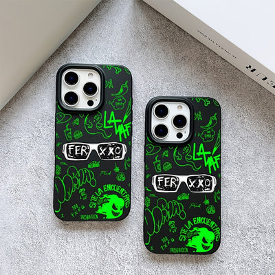 Estuche de teléfono compatible con Ferxxo para for iphone 16, 15, 14, 13, 12, 11 Pro Max, con agujeros grandes, acabado mate, absorción de impactos y cubierta posterior de TPU antideslizante.