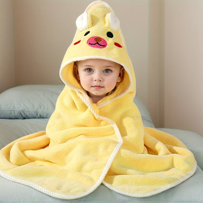 Toalla de Baño Adorable de Dibujos Animados para Niños - Suave, Absorbente y Cómoda - Perfecta para Duchas y Regalos