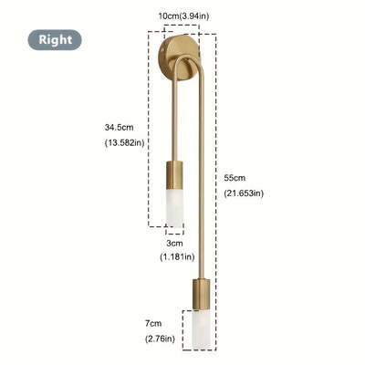 Linterna de pared moderna y elegante - Portalámparas G9, sin bombilla incluida, para dormitorio, escalera, balcón, pasillo o decoración de hotel u oficina