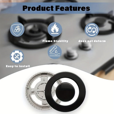 Accesorios de cocina, accesorios de estufa de cocina, distribuidor de segunda generación de estufa de gas Sabaf, reemplazo de cabeza de estufa SABAF 130# quemador + distribuidor (por favor, mida su estufa antes de realizar la compra)