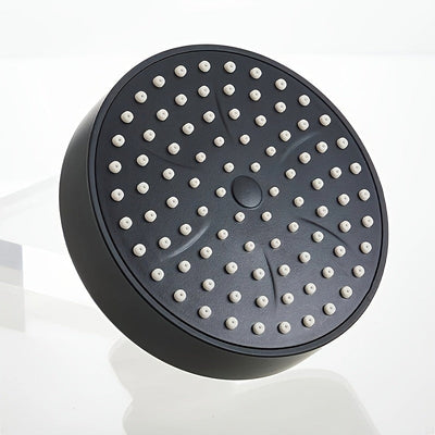 Rociador de Ducha Redondo con Aumento de Presión - Diseño Montado en Pared Fácil de Limpiar, Superficie Metálica de Alto Flujo, Moderna Actualización para Baños, Ideal para Uso Doméstico, Cabezal Curvado Multifuncional, Recubrimiento de Alta Calidad