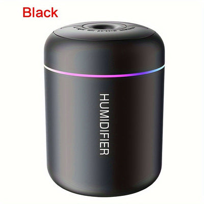 1pc Humidificador Ultra-Silencioso de 180ml con Luz Nocturna Colorida - Alimentado por USB, Apagado Automático y Modos de Nube Dual para Escritorio de Oficina, Coche y Uso Doméstico - Regalo Perfecto para Hombres, Mujeres, Estudiantes en San Valentín, Ha
