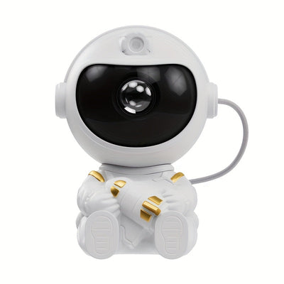Mini proyector de estrellas para astronautas, nebulosa para la galaxia, luz nocturna LED, decoración de dormitorio con alimentación USB, ángulo de proyección flexible, incluye control remoto, estilo moderno, sombra de plástico, control de botones para re