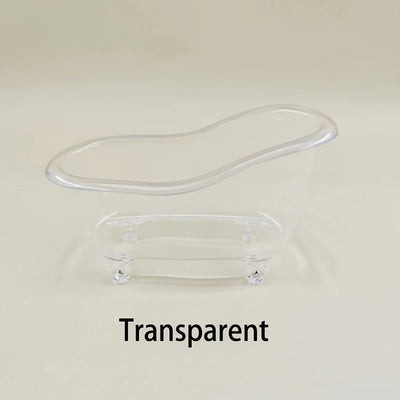 1/4pcs Caja de Almacenamiento Creativa para Cosméticos en Forma de Bañera Pequeña Caja de Almacenamiento de Plástico para Brochas de Maquillaje Caja de Almacenamiento de Escritorio Mini de Tamaño Pequeño