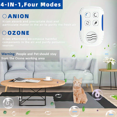 Purificadores de Aire de Enchufe para el Hogar, Mini Eliminador de Olores, Función Dual de Iones Negativos para Eliminar el Aroma de Mascotas en Dormitorio, Baño y Cocina