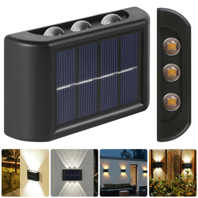 2/4 piezas de luces solares LED para exterior, luces de jardín, balcón, calle, paisaje, decorativas, fáciles de instalar, apliques para jardín, entrada o camino