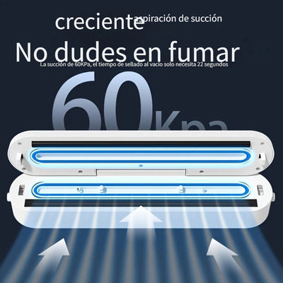 Sellador de Vacío Automático Compacto - 110-130V, Enchufe de EE.UU., Ideal para la Conservación de Alimentos y Snacks, Esencial en la Cocina