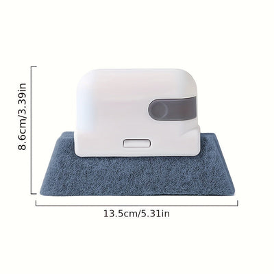 1pc Cepillo ranura 2 en 1 extraíble Cepillo ranura para ventana Cepillo ranura para alféizar Cepillo multifuncional para limpieza de ranuras de ventanas para el hogar