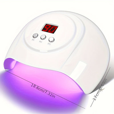 Lámpara de secado de esmalte de uñas LED de 24 luces con sensor de movimiento, secador de esmalte de gel y herramientas de manicura alimentado por USB, para uso en hogar y salón, pantalla LCD, sin formaldehído, accesorios de tecnología de uñas, esenciale