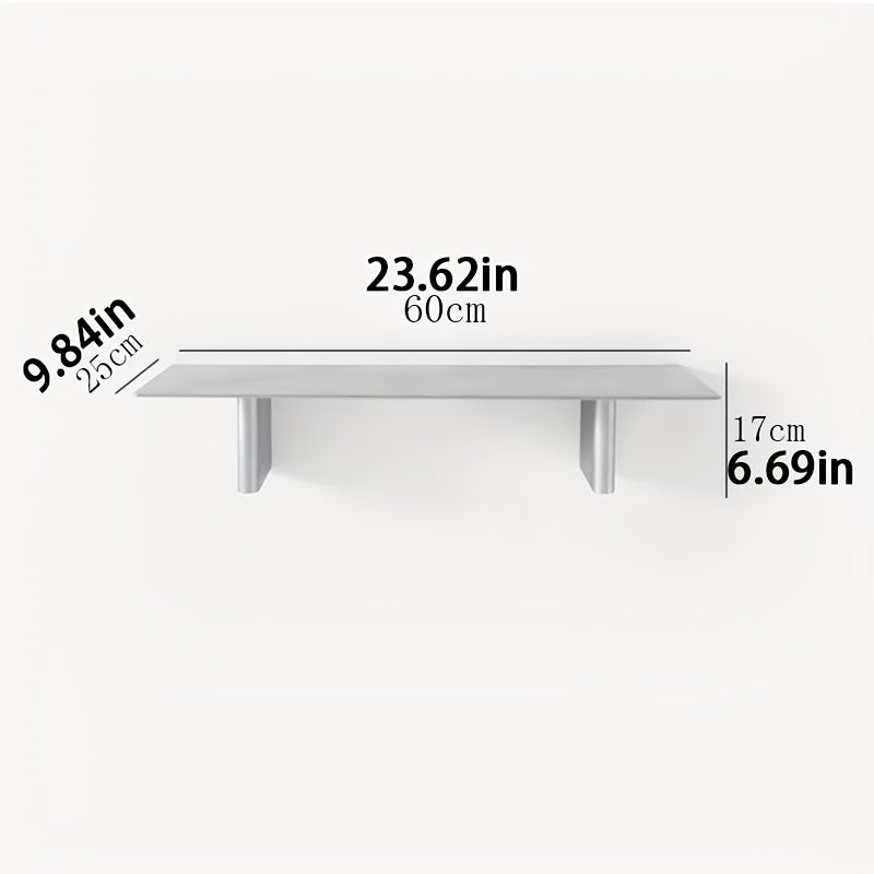 Estante de almacenamiento geométrico moderno de hierro, estantería de metal montada en la pared con estantes abiertos para decoración de dormitorio y sala de estar, diseño minimalista, solución que ahorra espacio, estantes de libros.