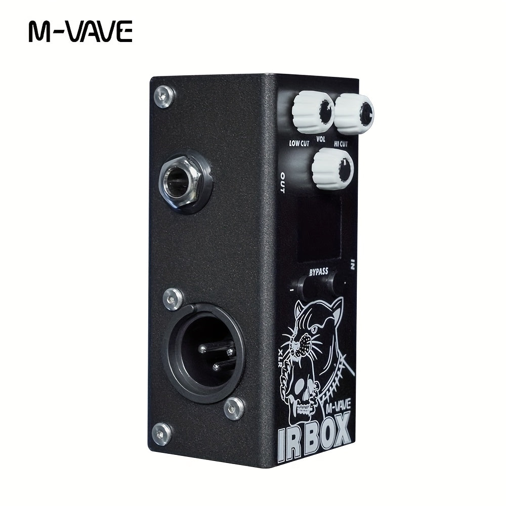 M-VAVE IR-BOX Guitarra Bajo Multi-Efectos 32 Opciones de Preset Disponibles Configuración de Aplicación de Teléfono, EQ de 9 Segmentos, como Efector de EQ Individual, Efecto de Guitarra