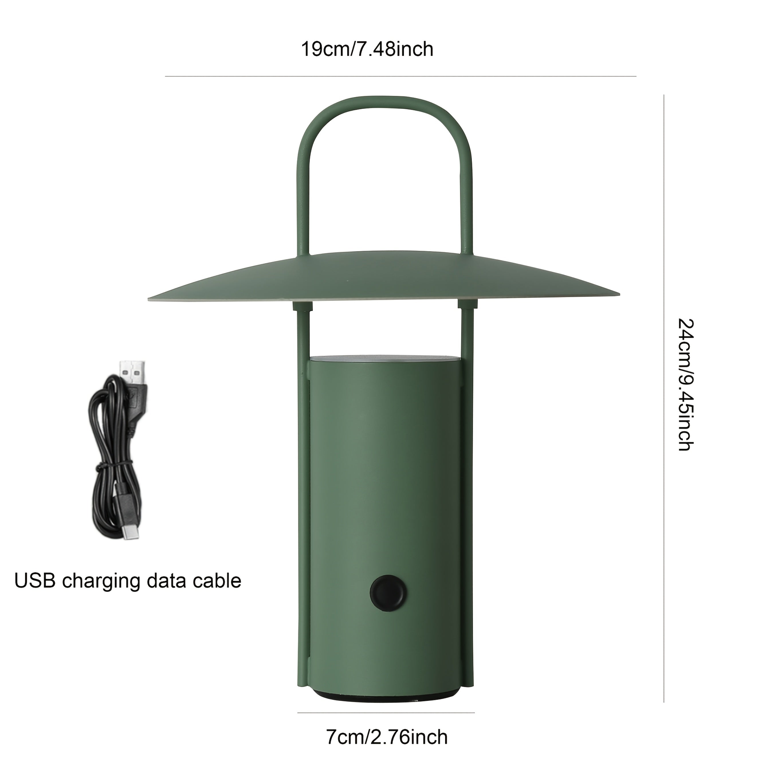 1pc Lámpara de Mesa Art Deco Recargable por USB, Luz Nocturna Portátil de Metal con Control Táctil de 2000mAh y Iluminación Ajustable para Dormitorio, Cafetería, Hotel, Restaurante - Acabado Mate, Tema Espacial, Color Sólido, Lámpara para Dormitorio