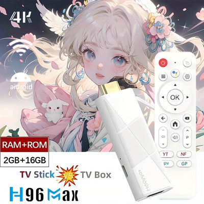 Caixa Android H96 MAX RK3518 - Reproductor Multimedia con Android 14.0, Quad Core ARM Cortex-A53, 4K Ultra HD, Doble WiFi 2.4G/5G, Asistente de Google Integrado, Salida HDTV, Streaming Stick USB para Smart TV, Netflix, Kodi - Diseño Compacto para Home Th