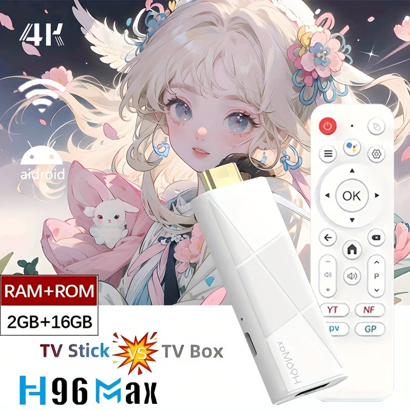 Caixa Android H96 MAX RK3518 - Reproductor Multimedia con Android 14.0, Quad Core ARM Cortex-A53, 4K Ultra HD, Doble WiFi 2.4G/5G, Asistente de Google Integrado, Salida HDTV, Streaming Stick USB para Smart TV, Netflix, Kodi - Diseño Compacto para Home Th