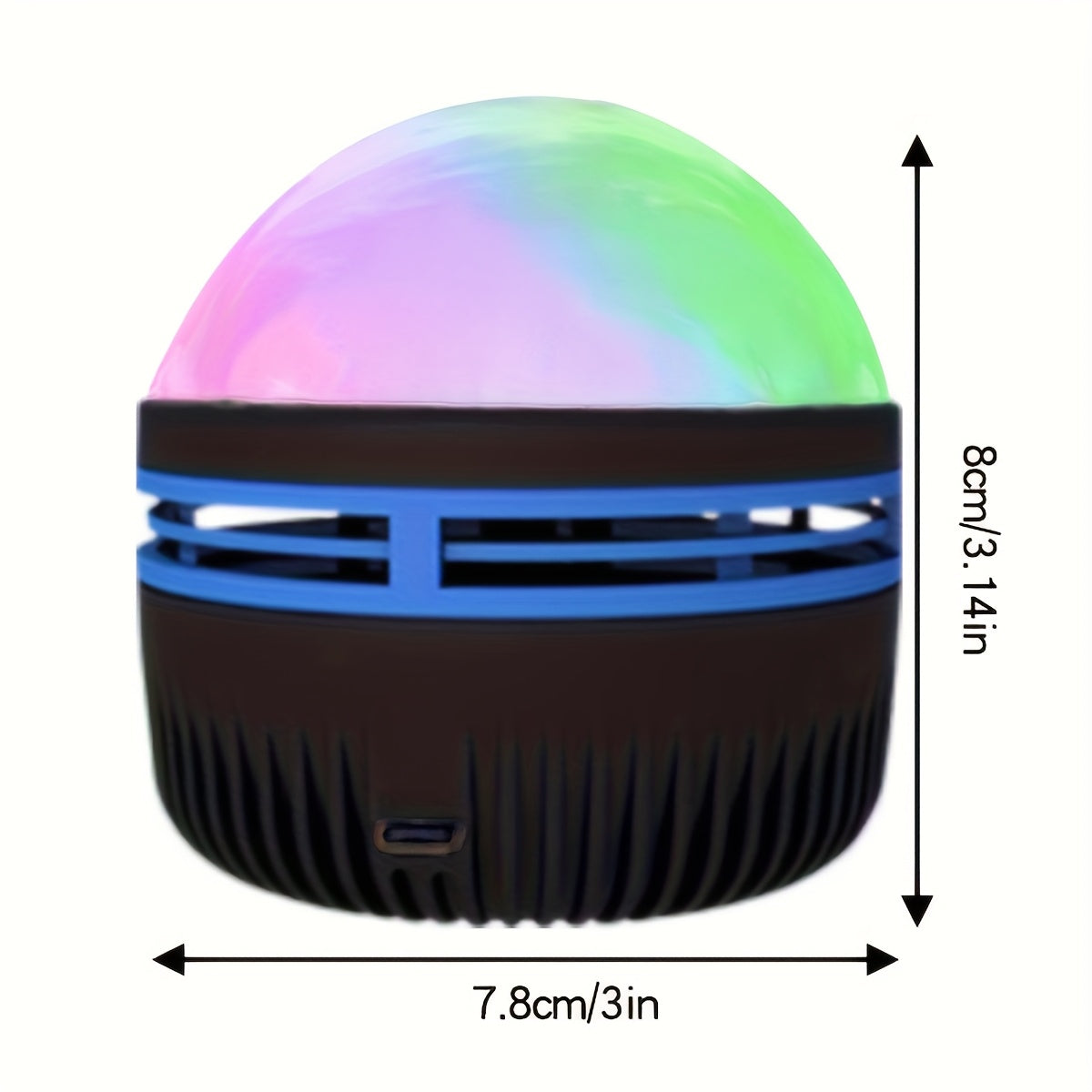 1 lámpara de proyección con efecto aurora, luz LED multifuncional para el hogar; proyector de cielo estrellado con cristales, iluminación decorativa para dormitorio o sala, regalo perfecto para la vuelta a clases, San Valentín y Ramadán/Semana Santa