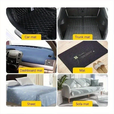 20pcs Anclajes para Alfombras Adhesivos - Pegamento Fuerte, Agarre Antideslizante para Hogar, Coche y Tapetes de Superficie