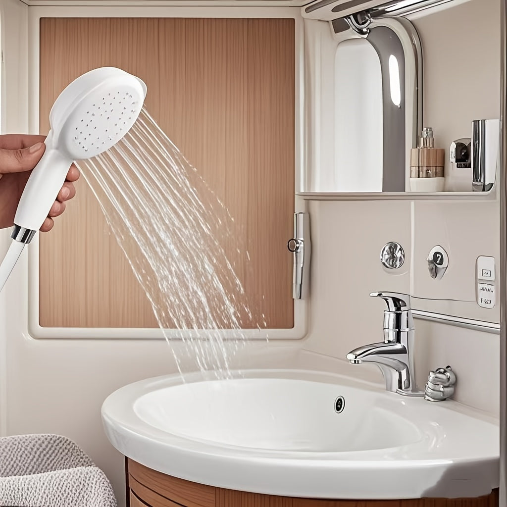 1 pieza de rociador de grifo giratorio de 360° - Extensor de grifo de baño y cocina moderno de goma sintética con purificador de agua, acabado pulido, seguro para el agua potable, accesorio de decoración para hogares y RV, accesorios de grifo, flujo de a