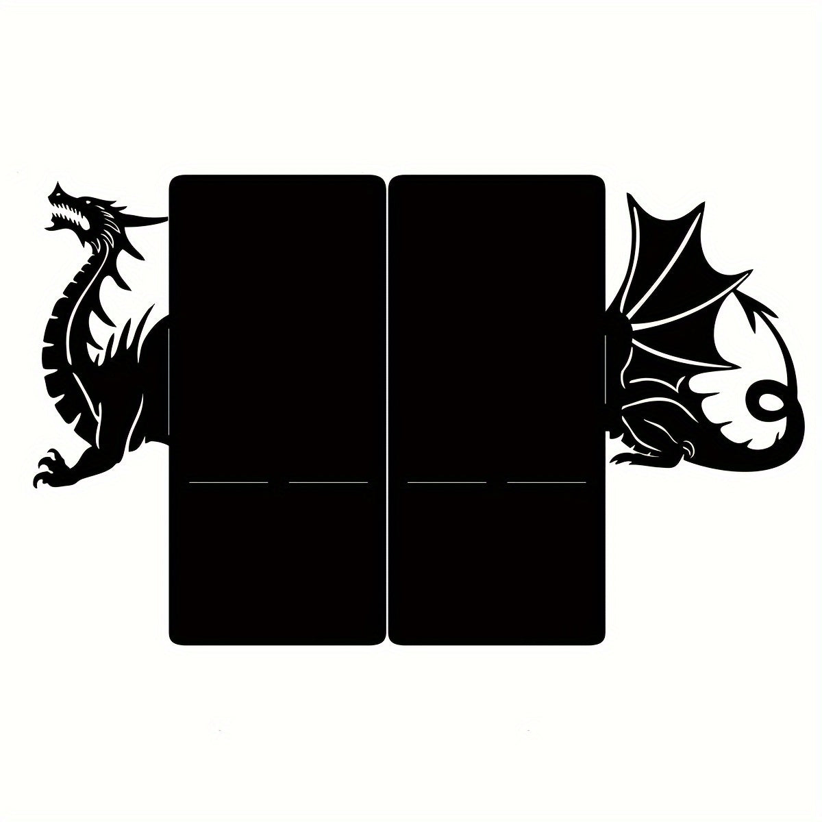 2pcs Soportes para Libros de Metal de Fantasía Dragón - Resistentes, Antideslizantes para Biblioteca y Decoración de Escritorio - Regalo Perfecto para Amantes de los Libros